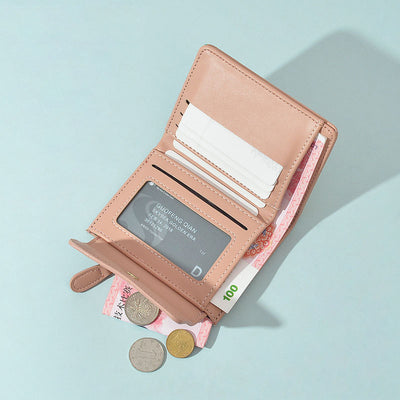 Billetera Compacta de Tres Compartimentos con Monedero para Mujer - Image 6