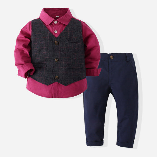 Traje Caballero Primavera Dos Piezas Fake Niño