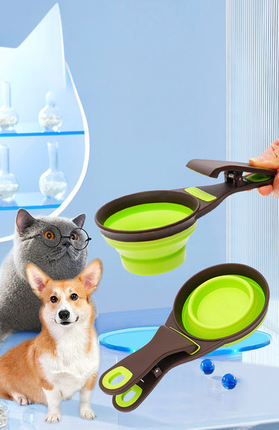 Comedero Plegable de Silicona para Perros y Gatos con Almacenamiento Integrado - Image 16