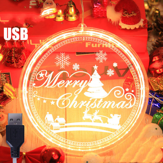 Lámpara Colgante 3D LED Navideña para Decoración del Hogar - Image 9