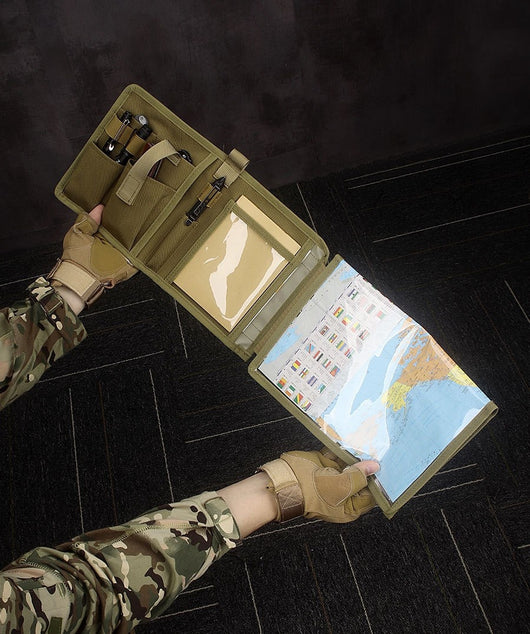 Estuche Táctico Impermeable con Bolsillo para Mapas - Camuflaje Oxford - Image 13