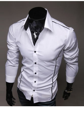 Camisa Casual Slim Fit para Hombre - Algodón Premium Manga Larga - Image 3