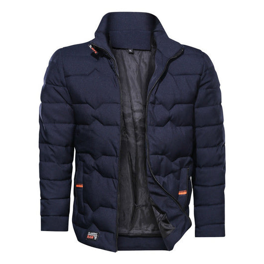 Chaqueta de Algodón Forrada en Terciopelo con Cuello Alto - Talla Grande - Image 10