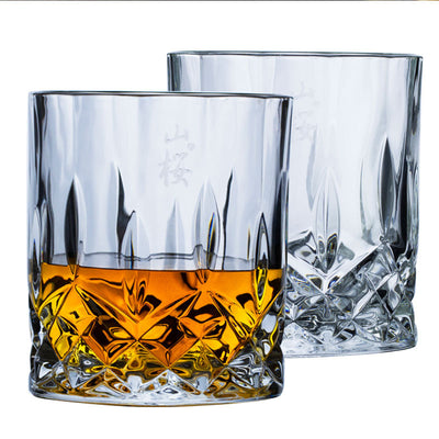 Vaso de Whiskey de Cristal Japonés Estilo Minimalista con Caja de Madera - Image 17