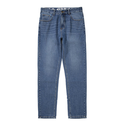 Jeans Lavados con Estampado de Letras para Hombre - Tendencia Urbana - Image 2