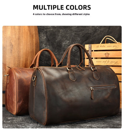Bolso Bandolera de Cuero Vintage con Gran Capacidad para Viajes - Image 12