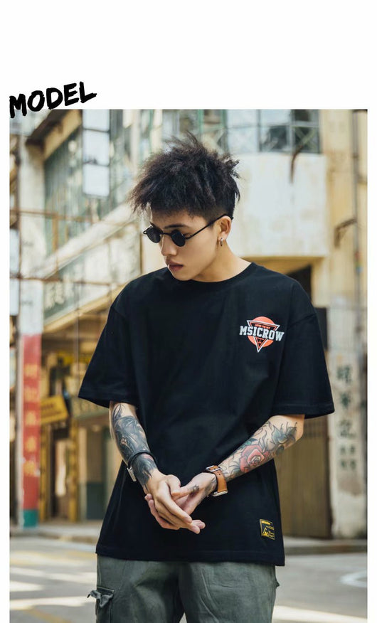 Camiseta Hombre Manga Corta Letras Graffiti Street - Image 36