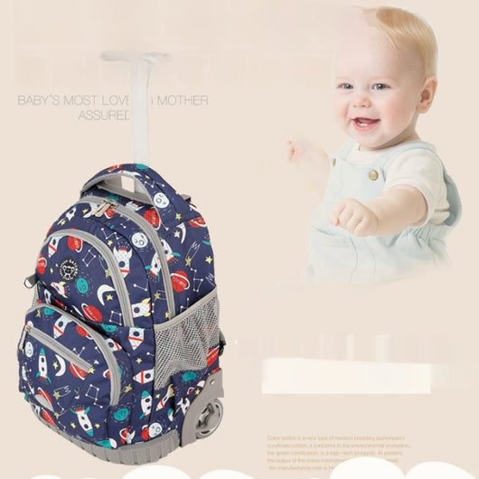 Mochila Escolar Trolley Estilo Coreano para Niños y Estudiantes