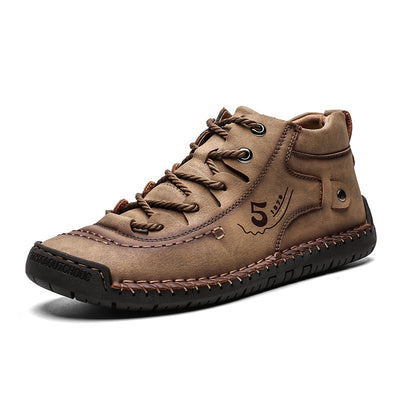 Botas Martin Bajas Cosidas a Mano - Estilo Outdoor Casual para Hombre - Image 7