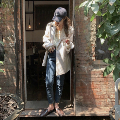 Conjunto de Dos Piezas: Camisa Base + Blazer Oversize Tendencia - Image 5