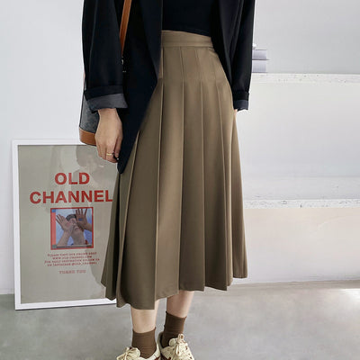 Falda Plisada Retro Francesa para Mujer Primavera - Image 15