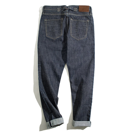 Jeans Rectos Clásicos Azul Oscuro Estilo Americano - Image 5
