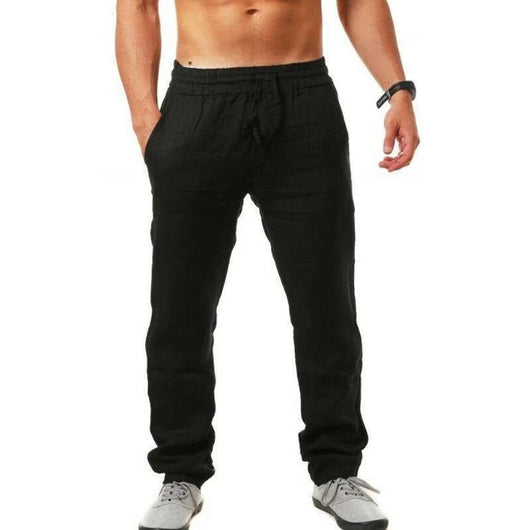 Pantalones Deportivos de Lino Transpirable para Hombre - Comodidad y Estilo - Image 5