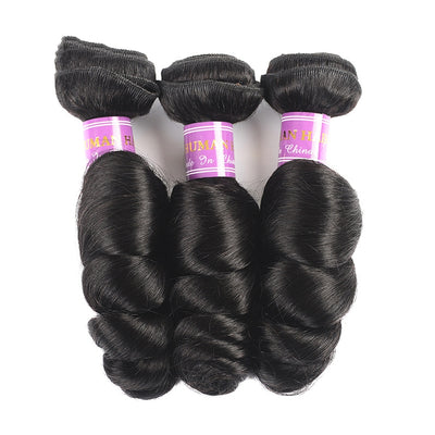 Peluca de Cabello Humano con Flequillo Cortina - Image 3