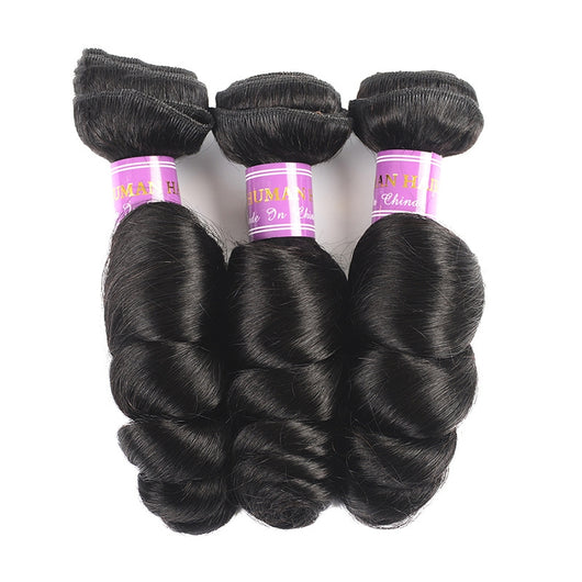 Peluca de Cabello Humano con Flequillo Cortina - Image 3