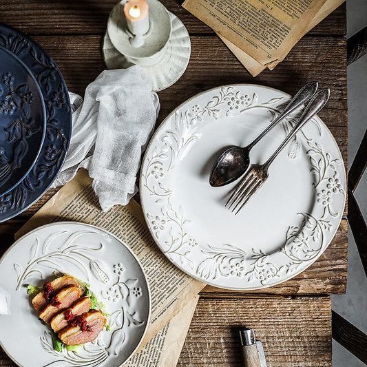 Bandeja Cerámica Decorativa para Mesa y Fotografía