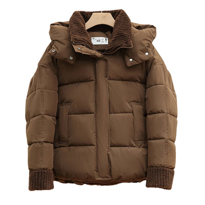 Chaqueta Acolchada Suelta con Capucha en Algodón - Image 5