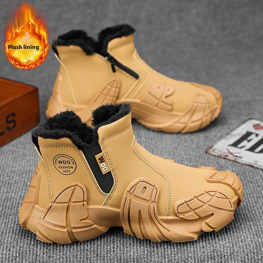 Botas Martin de Trabajo con Forro Polar y Diseño Sólido para Hombre - Image 2