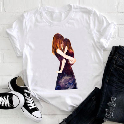 Playera Blanca Estampada Familia Verano para Cuatro - Image 12