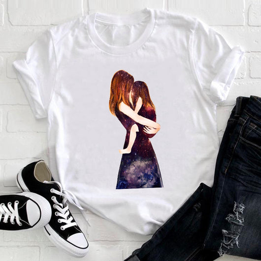 Playera Blanca Estampada Familia Verano para Cuatro - Image 12