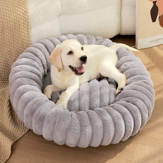 Cama Térmica Redonda de Felpa para Gatos y Perros - Nido Acogedor Invierno - Image 7