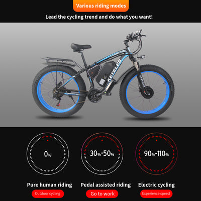 Bicicleta Eléctrica Dual Motor 21 Velocidades con Frenos de Aceite y Batería de Litio - Image 34