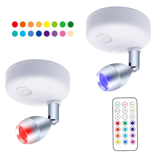 Foco LED Inalámbrico RGB con Control Remoto y Ángulo Ajustable - Image 6