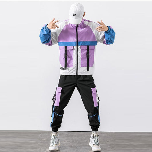 Conjunto Deportivo Juvenil de Dos Piezas con Chaqueta y Pantalón Multi-Bolsillos - Image 3