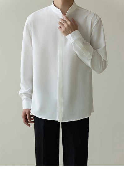 Camisa de Negocios Moderna Hombre Corte Coreano Antimanchas sin Arrugas - Image 20
