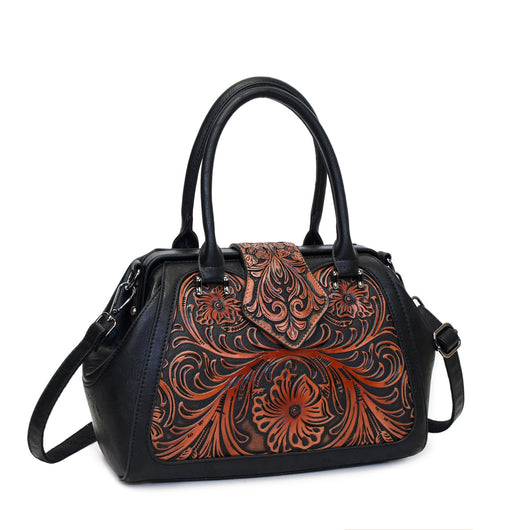 Bolso de Cuero Artesanal Tallado para Mujer con Diseño Asimétrico - Image 8