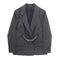 Blazer Casual con Cadena y Rayas - Elegancia y Temperamento