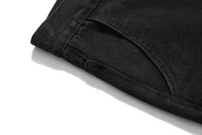 Shorts de Mezclilla Rotos Rectos para Hombre - Image 11