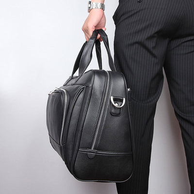 Maletín de Negocios en Cuero Genuino - Bolsa para Laptop 17" Premium Nappa - Image 25