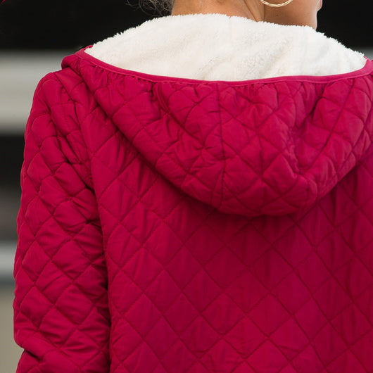 Abrigo de Algodón Ligero con Capucha y Mangas Largas para Mujer - Image 3