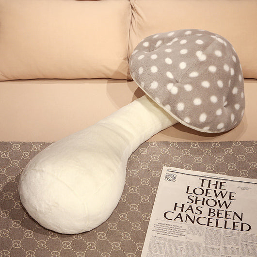 Almohada Larga de Peluche con Forma de Seta - Respaldo Cómodo para Sala de Estar - Image 5