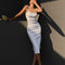 Vestido Slip Mujer Cintura Alta Elegante con Abertura
