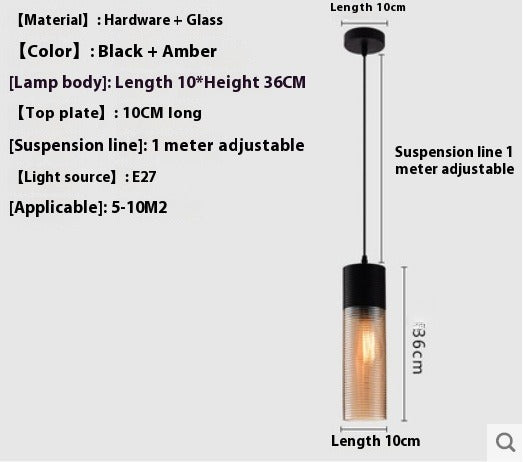 Lámpara Colgante de Cristal Moderna para Cafeterías y Restaurantes - Image 6