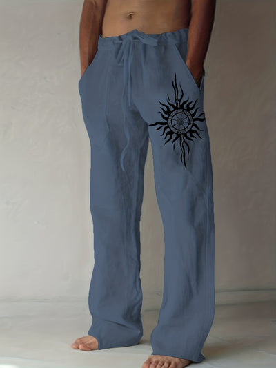 Pantalones Holgados de Pierna Ancha para Hombre - Comodidad Diaria - Image 10