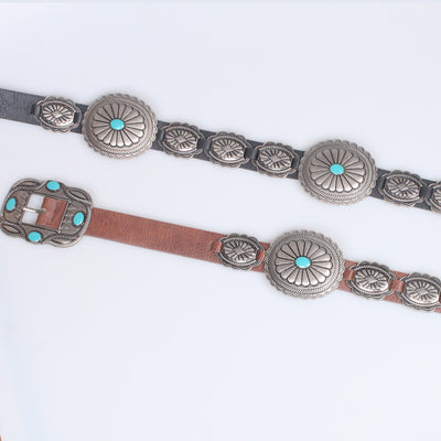 Cinturón Retro Ancho para Mujer con Accesorios Denim - Image 5