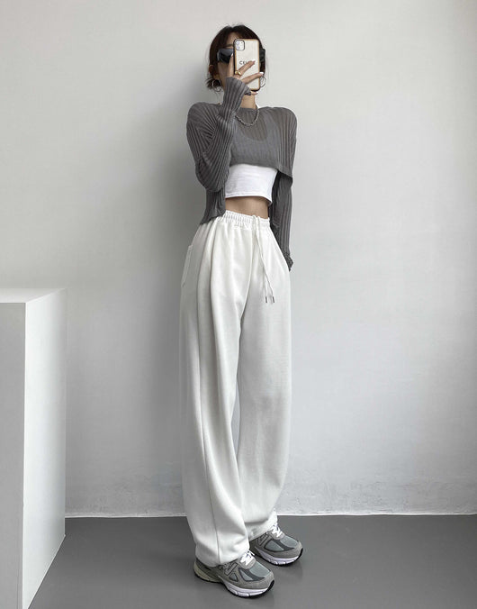 Pantalones Anchos de Cintura Ajustable con Faja Incorporada - Image 11
