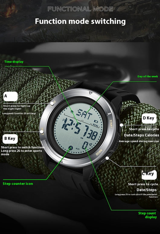 Reloj Deportivo Multifuncional Resistente al Agua para Hombre - Image 11