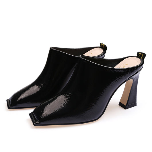 Sandalias Baotou de Tacón Grueso y Punta Cuadrada - Image 13