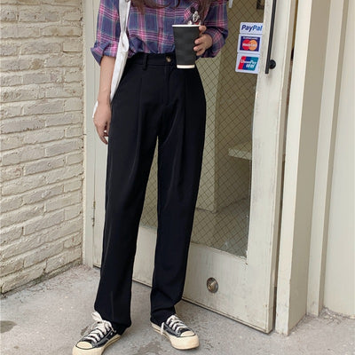 Pantalones Sueltos de Corte Recto con Caída Fluida para Mujer - Image 2