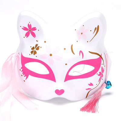 Máscaras de Gato y Zorro Estilo Japonés para Disfraz y Presentaciones Infantiles - Image 30