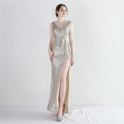 Vestido de Gala Reina Aura con Lentejuelas Largas - Image 8