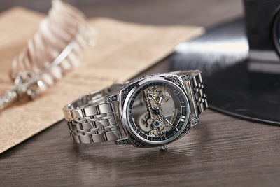Reloj Mecánico Automático Vintage con Esfera Luminosa y Relieves - Image 14