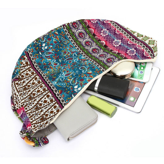 Bolsa de Lona con Estampado Floral para Mujer - Image 12
