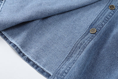Chaqueta Denim Retro Suelta para Mujer - Diseño Moderno de Manga Larga - Image 9