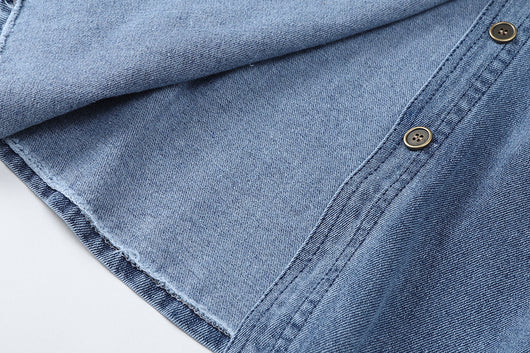 Chaqueta Denim Retro Suelta para Mujer - Diseño Moderno de Manga Larga - Image 9