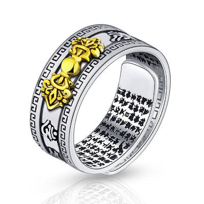 Anillo Plata Tailandesa Pixiu Amuleto de Fortuna - Image 12
